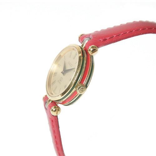 OLD Gucci シンプル腕時計（赤）