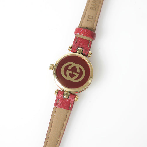 OLD Gucci シンプル腕時計（赤）