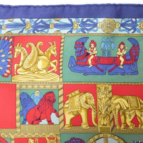 HERMES　スカーフ（TORANA　赤系）