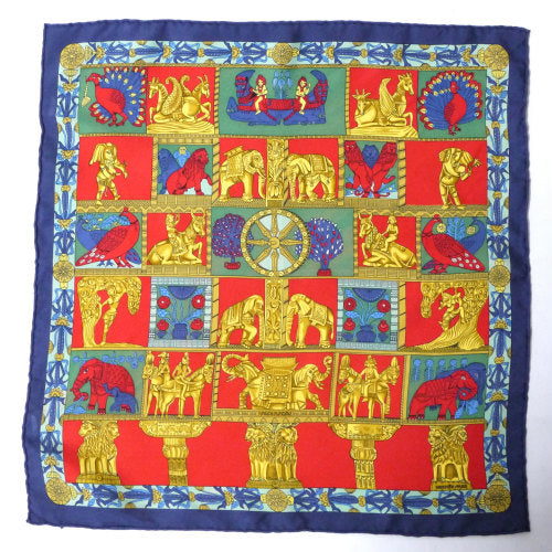 HERMES　スカーフ（TORANA　赤系）