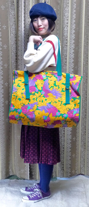 HERMES　オウム柄トート