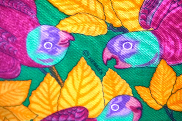 HERMES　オウム柄トート