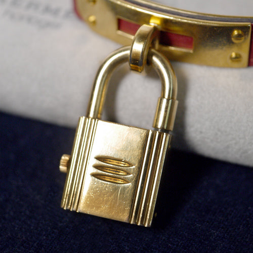 HERMES　ケリーウオッチ（赤）