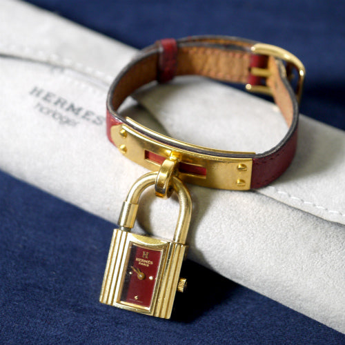 HERMES　ケリーウオッチ（赤）