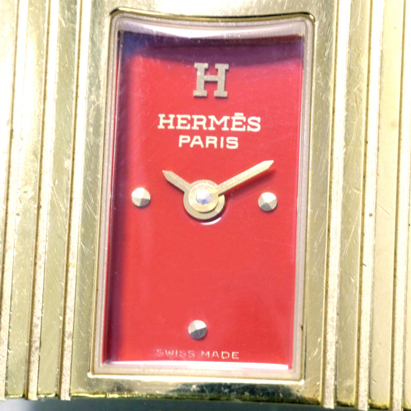 HERMES　1996年製ケリーウォッチ（赤・リザード）