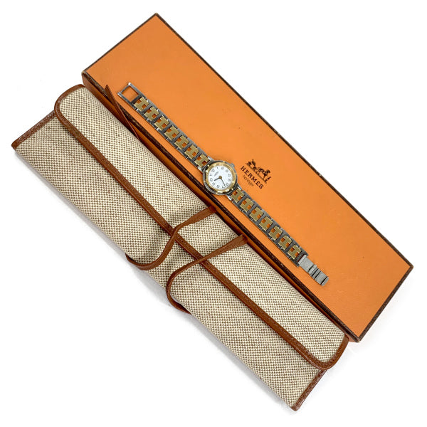 HERMES　クリッパー腕時計 クオーツ（ゴールド/シルバー）