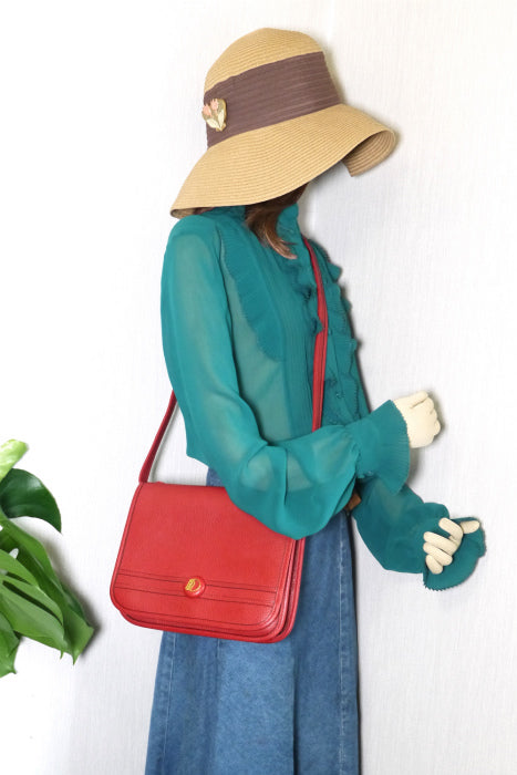 HERMES　アルデンヌ　ショルダー（赤）