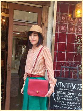 HERMES　アルデンヌ　ショルダー（赤）