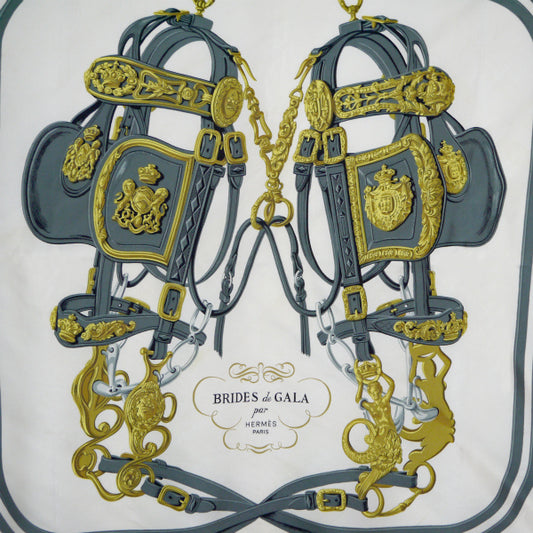 HERMES　大判カレ　スカーフBRIDESdeGALA （ピンク）