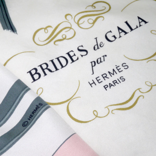 HERMES　大判カレ　スカーフBRIDESdeGALA （ピンク）