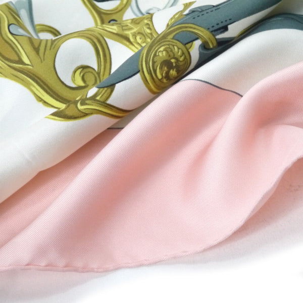 HERMES　大判カレ　スカーフBRIDESdeGALA （ピンク）