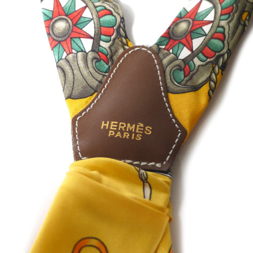 HERMES　シルクサスペンダー（イエロー）
