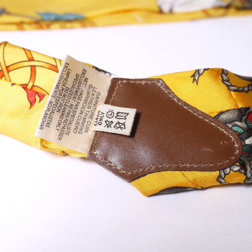 HERMES　シルクサスペンダー（イエロー）