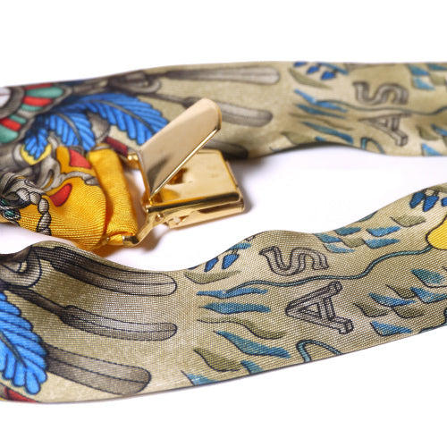 HERMES　シルクサスペンダー（イエロー）