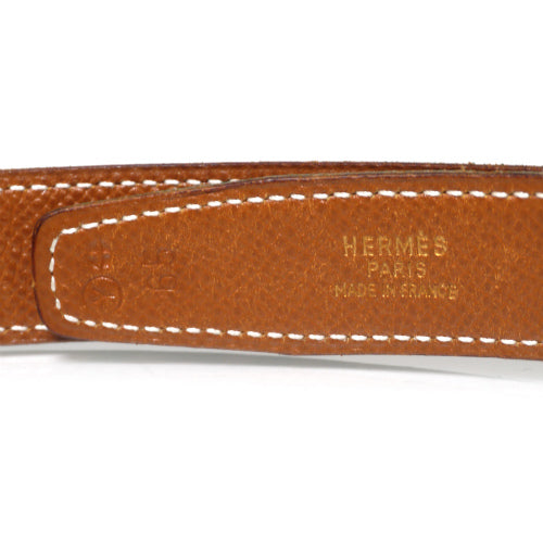 HERMES　Hバックルベルト（リバーシブル緑×キャメル）