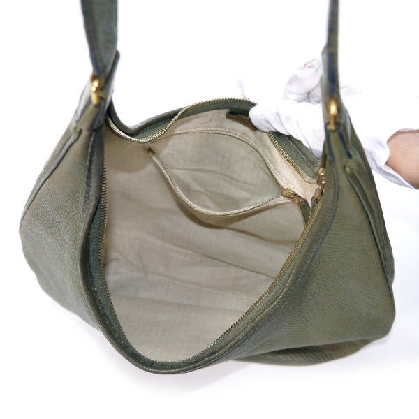 HERMES　ガオ ワンショルダー（オリーブグリーン）