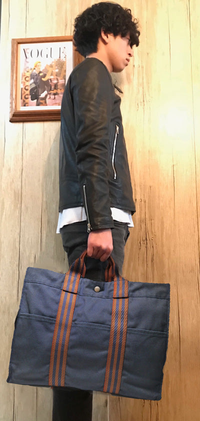 HERMES　フールトゥトートMM（紺）