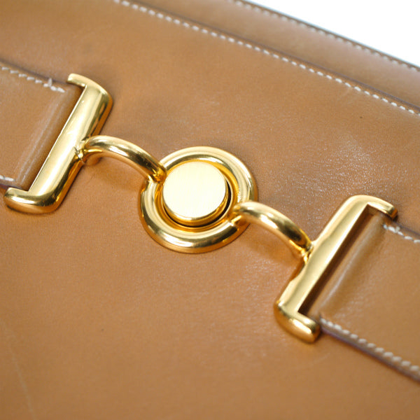 HERMES　80s 2WAYショルダーバッグ（キャメル）