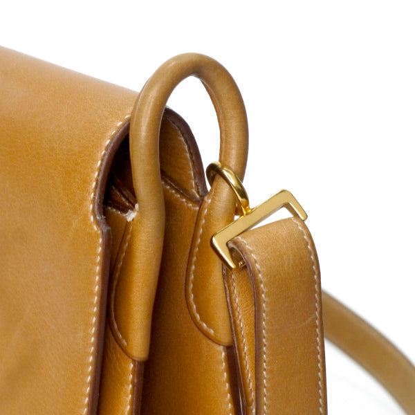 HERMES　80s 2WAYショルダーバッグ（キャメル）
