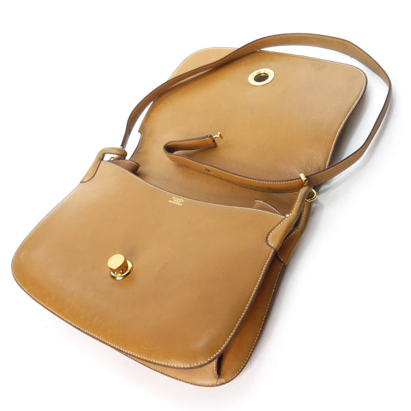 HERMES　80s 2WAYショルダーバッグ（キャメル）