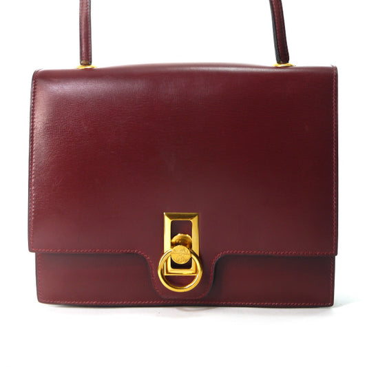 HERMES　78年製リングドゥ ショルダーバッグ（ボルドー）