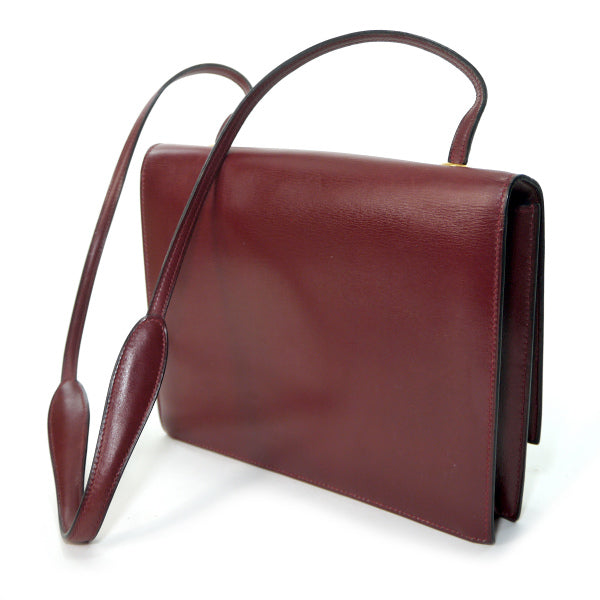 HERMES　78年製リングドゥ ショルダーバッグ（ボルドー）
