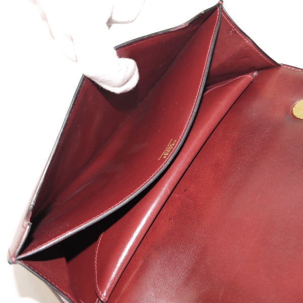 HERMES　78年製リングドゥ ショルダーバッグ（ボルドー）