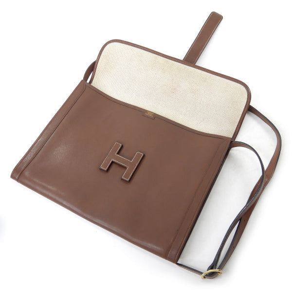 HERMES ジジェ GM 2WAYクラッチバッグ（茶） – Vintage Shop Rococo