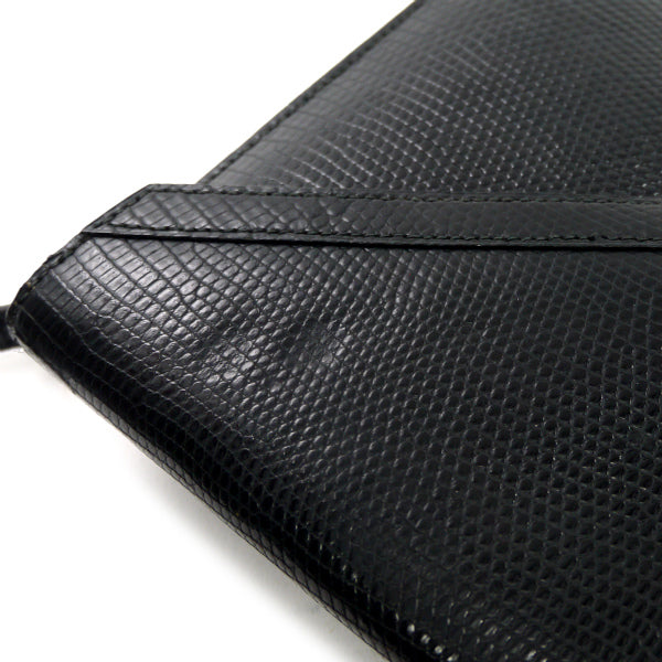 HERMESリディ70sリザードショルダーバッグ（黒）