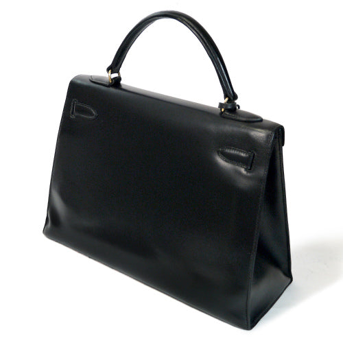 HERMES　ケリー32 （ブラック・外縫い）