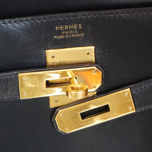 HERMES　ケリー32 （ブラック・外縫い）