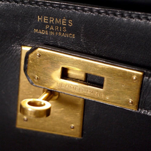 HERMES　ケリー32 （ブラック・外縫い）