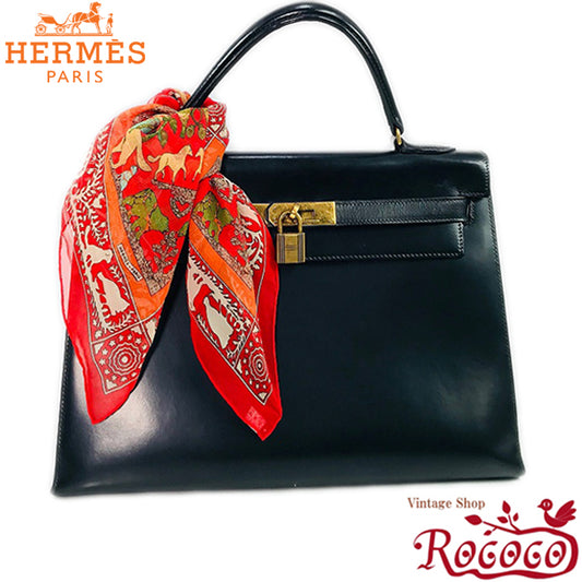 HERMES　ケリー32 （ブラック・外縫い）