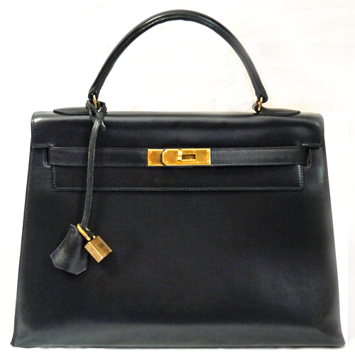 HERMES　ケリー32 （ブラック・外縫い）