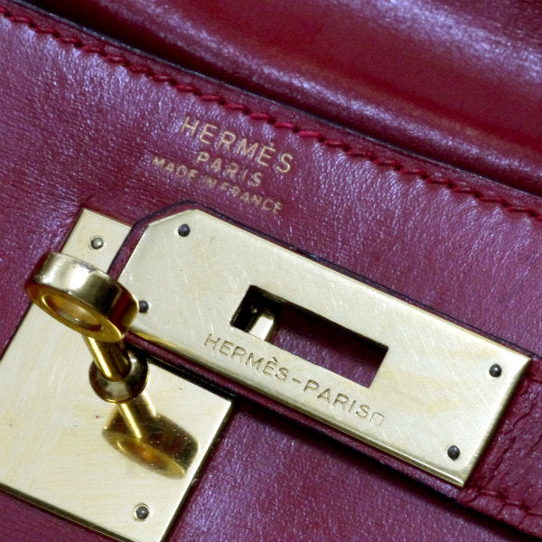 HERMES　 Vintageケリー32 （レッド・外縫い）