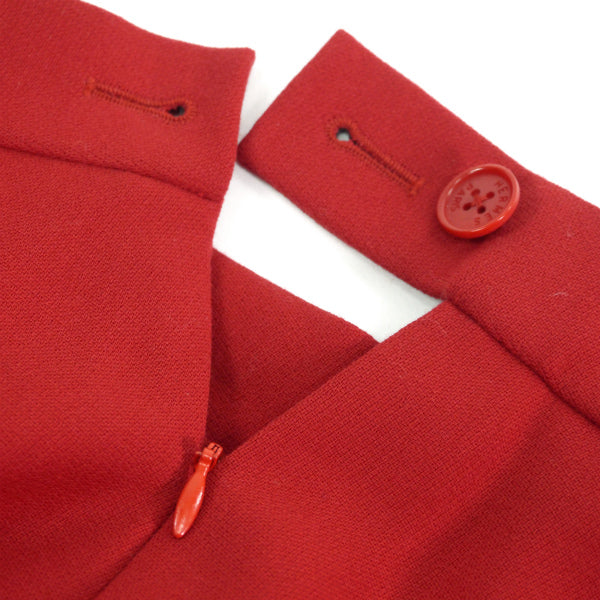 HERMES ロングタイトスカート（赤）