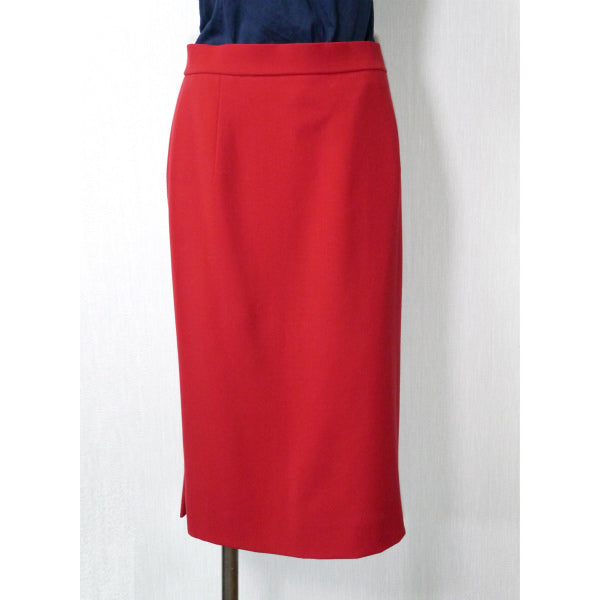 HERMES ロングタイトスカート（赤）