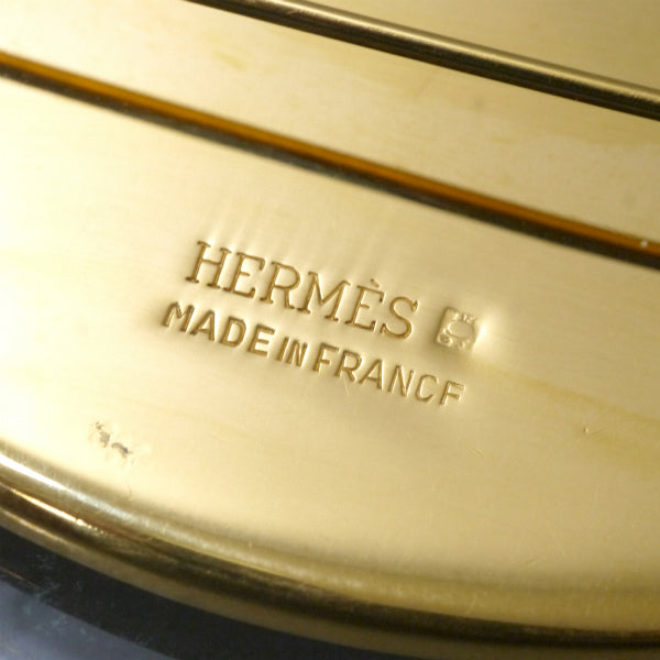 HERMES　エマイユブローチ "騎士"（ゴールド）