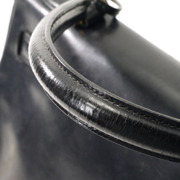 HERMES　ヴィンテージケリー28 内縫い ボックスカーフ（黒）