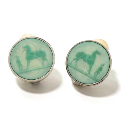 HERMES　イヤリング（ペールグリーン）