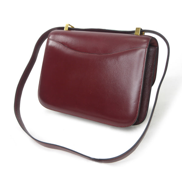 HERMES78sコンスタンス23ボックスカーフ（ルージュ）