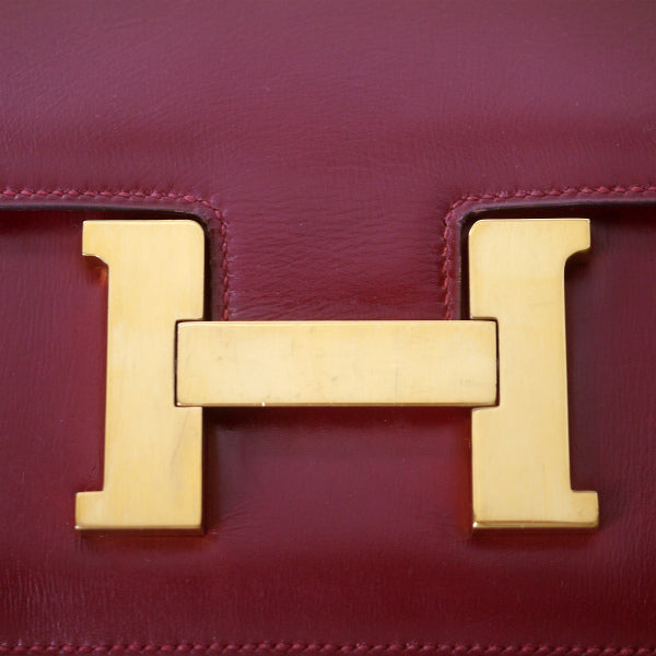 HERMES78sコンスタンス23ボックスカーフ（ルージュ）