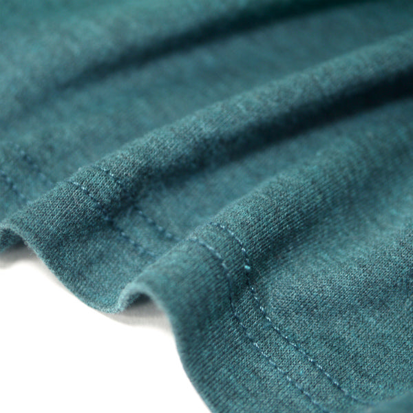 HERMES　袖刺繍vintageコットンカットソー（エメラルド）