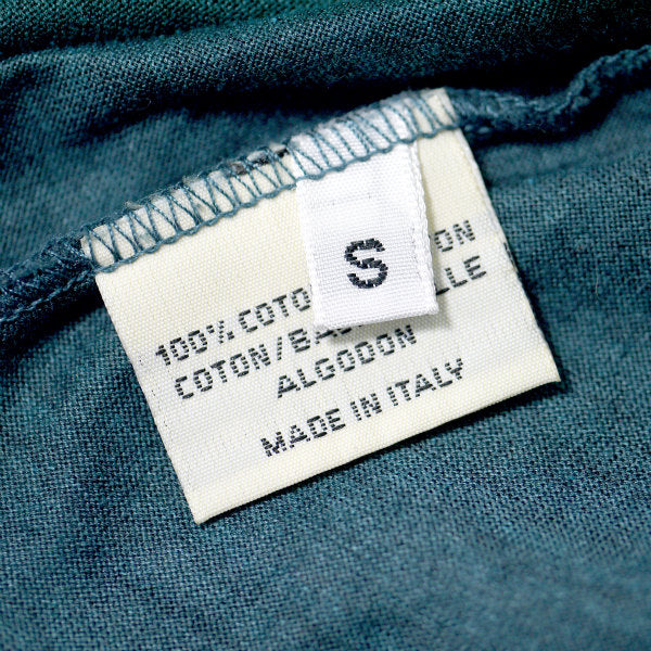 HERMES　袖刺繍vintageコットンカットソー（エメラルド）