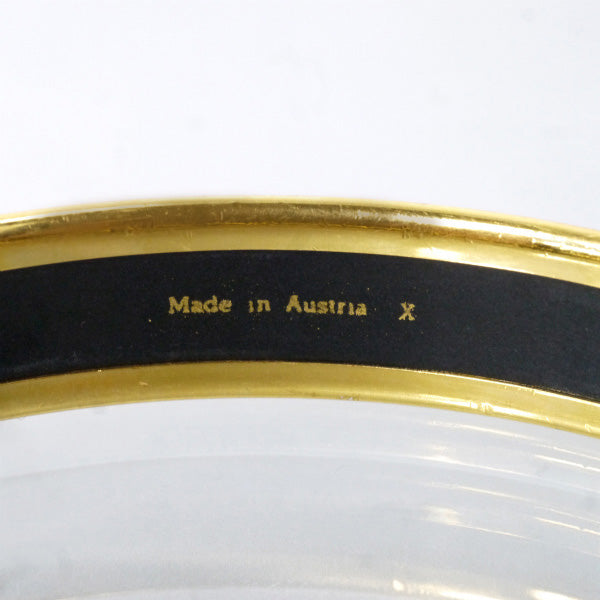 HERMES　エマイユPMバングル（濃赤系）