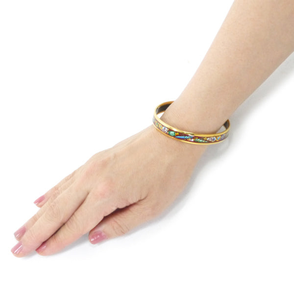 HERMES　エマイユPMバングル（濃赤系）