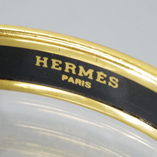 HERMES　人魚柄 エマイユPMバングル（赤系）
