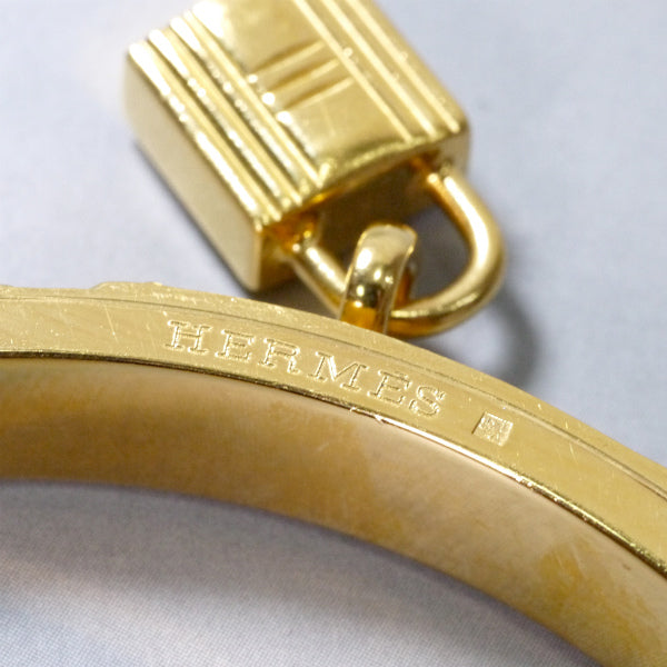 HERMES　ケリーバングル （ゴールドメッキ×レザー）