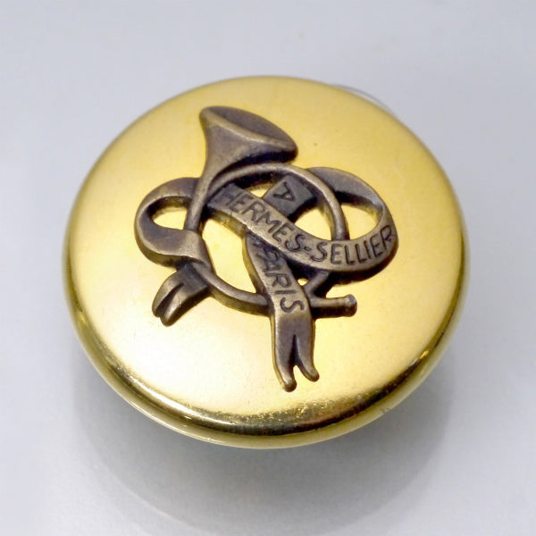 HERMES　ホルンモチーフ イヤリング（ゴールド）