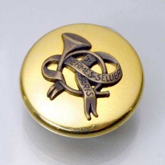 HERMES　ホルンモチーフ イヤリング（ゴールド）